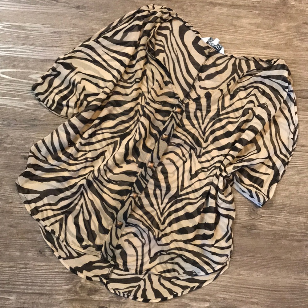 Sheer printed top